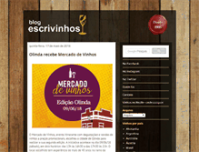 Tablet Screenshot of escrivinhos.com